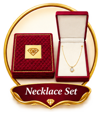 Swet Silai Necklace Set (Maroon)