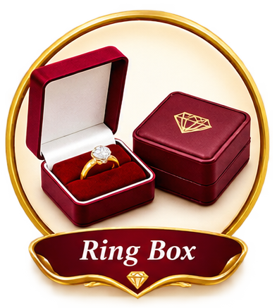 Maroon Ring Box