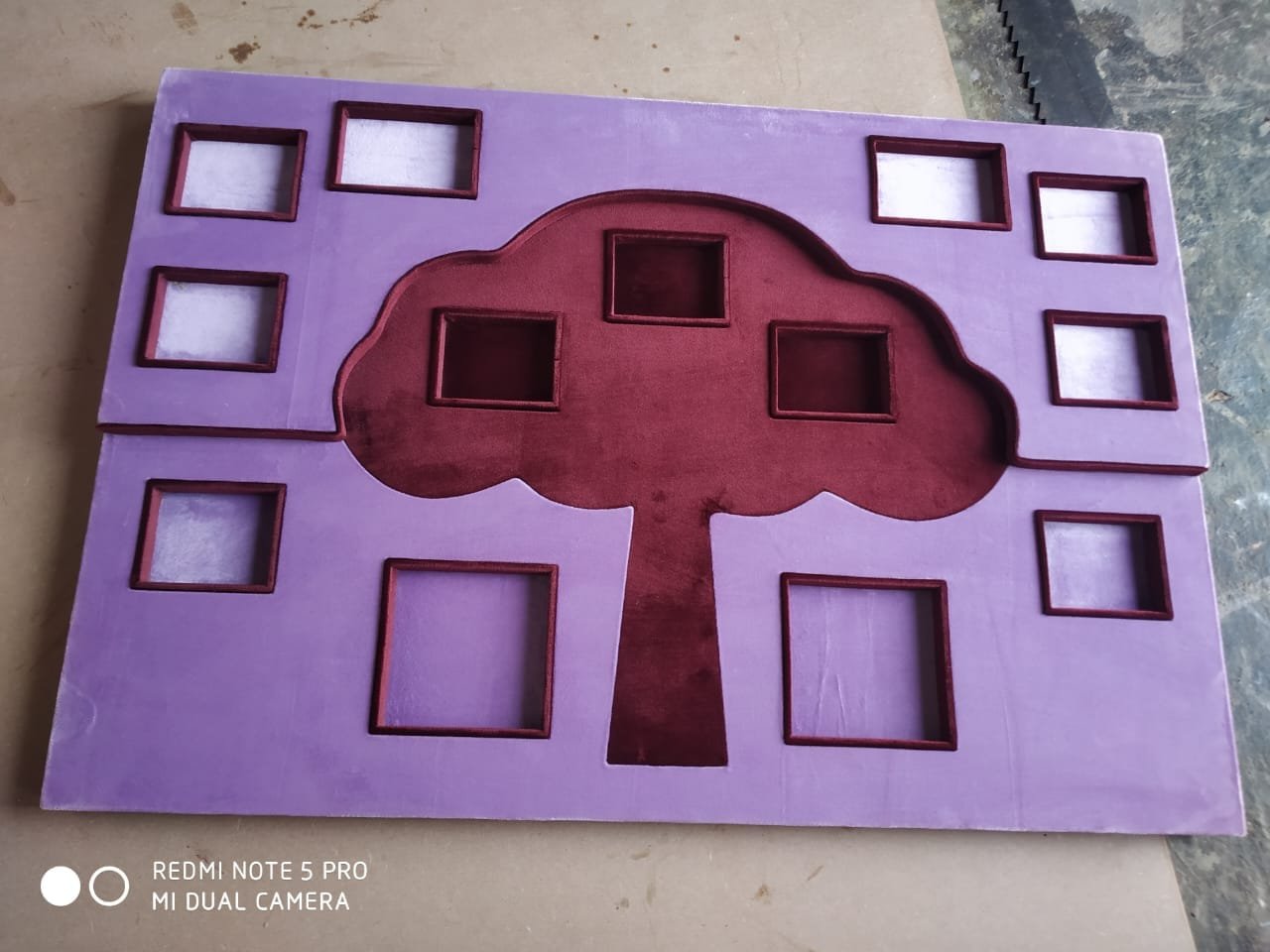 Tree-Shape Jewellery Display Tray – Purple